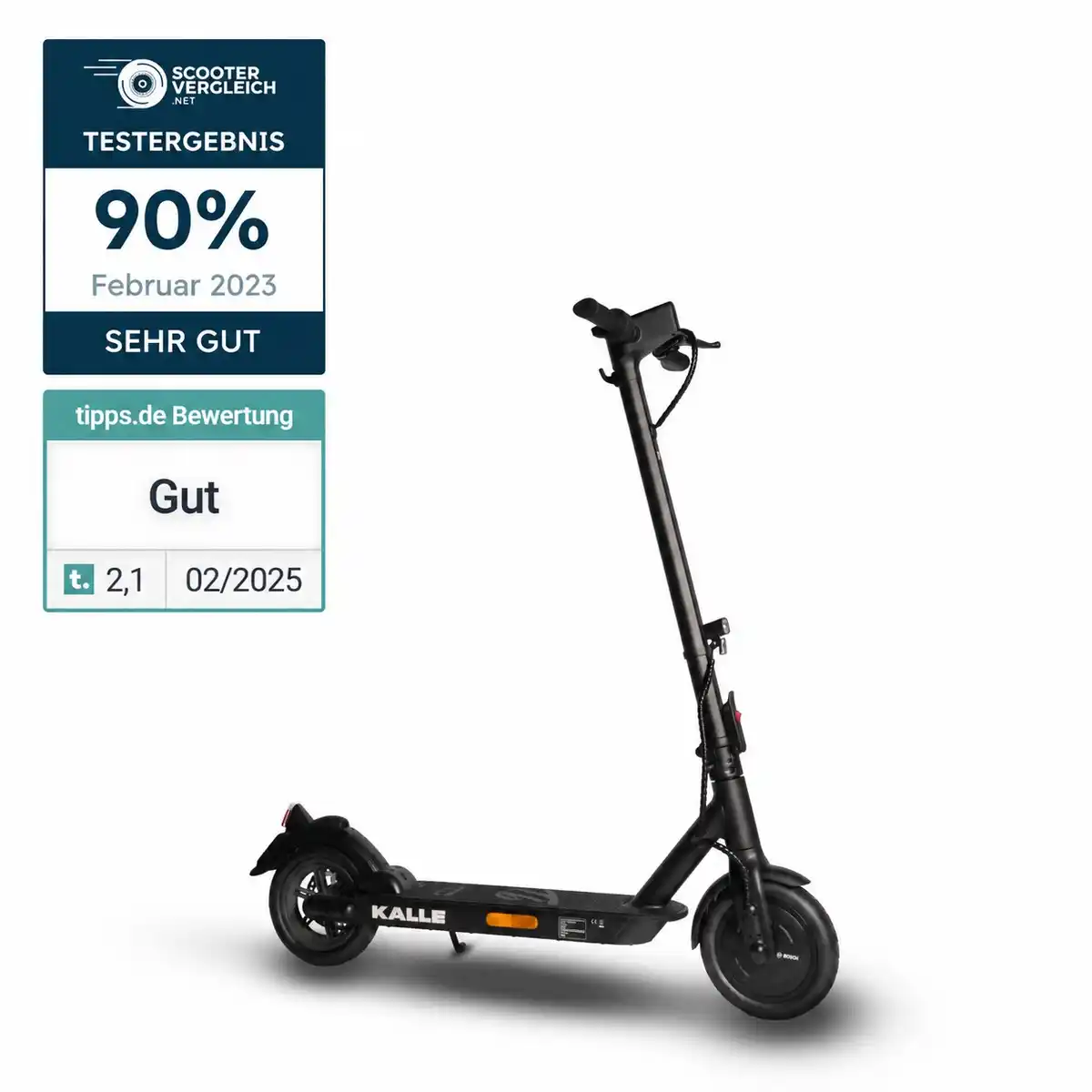 Bild 1 von Trittbrett E-Scooter Kalle: BOSCH Motor, 14 kg leicht, 35 km Reichweite