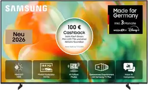 GU65M83HAU 163 cm (65") Mini LED Vision AI Smart TV, 4K Ultra HD, 100 Hz, DVB-T2/DVB-C/DVB-S2, Sprachsteuerung