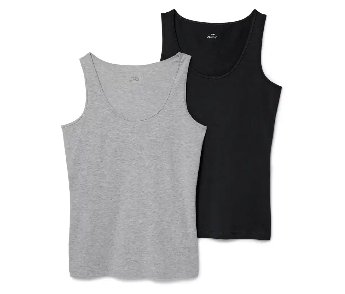 Bild 1 von 2 Tops, schwarz/grau
