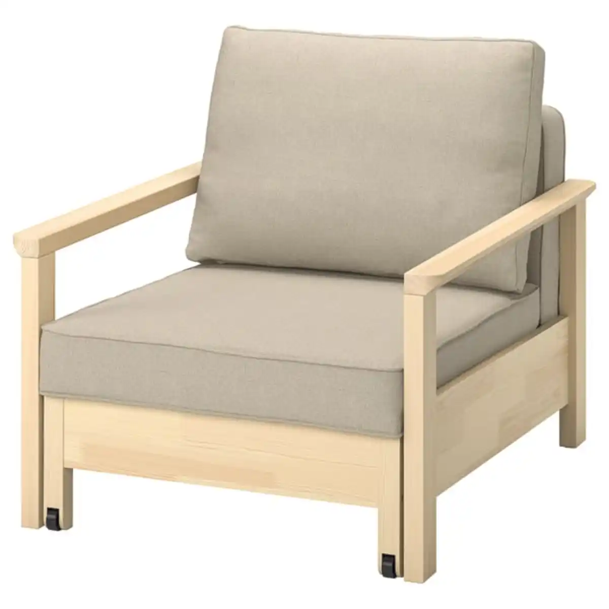 Bild 1 von TORNSBORG Bettsessel, Naggen beige/Kiefer