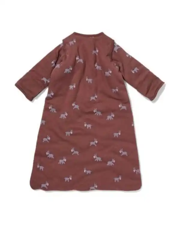 Bild 2 von Babyschlafsack mit abnehmbaren Ärmeln, aus Baumwolle, 3,0 TOG, Esel braun