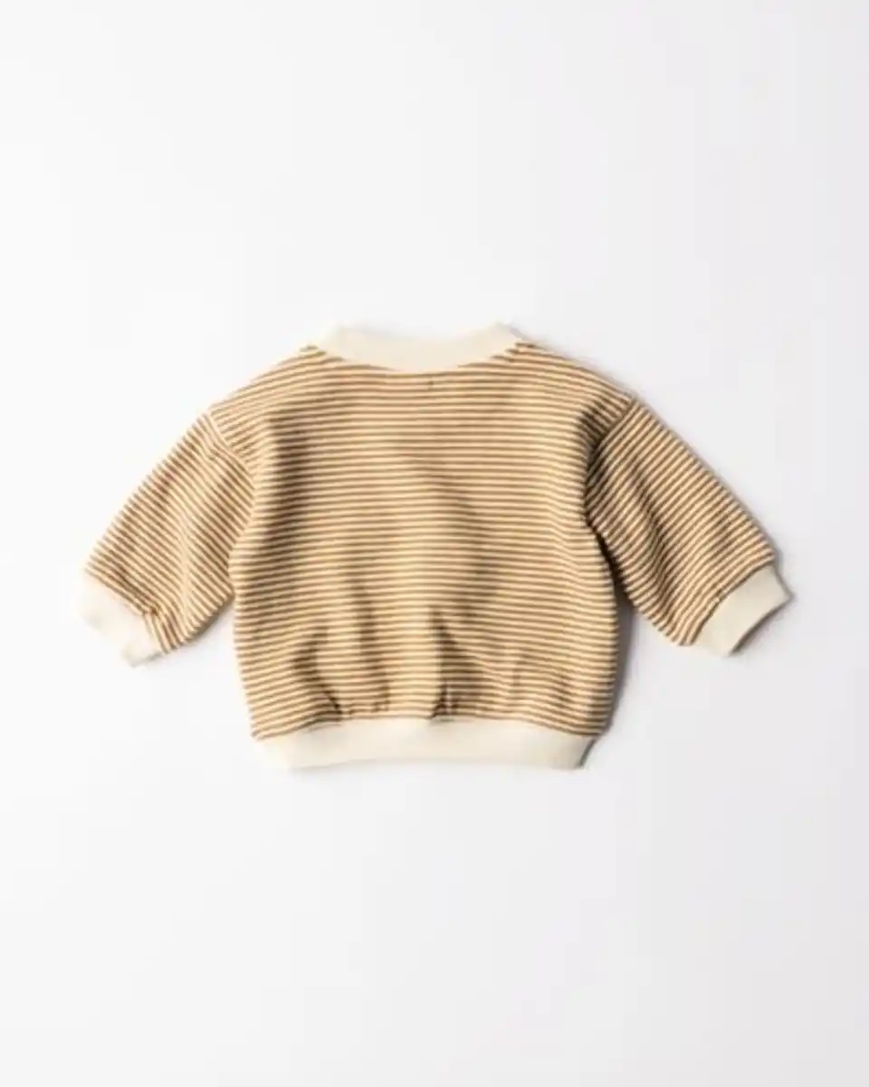 Bild 2 von Miffy-Newborn-Pullover aus Sweatstoff, gestreift ecru