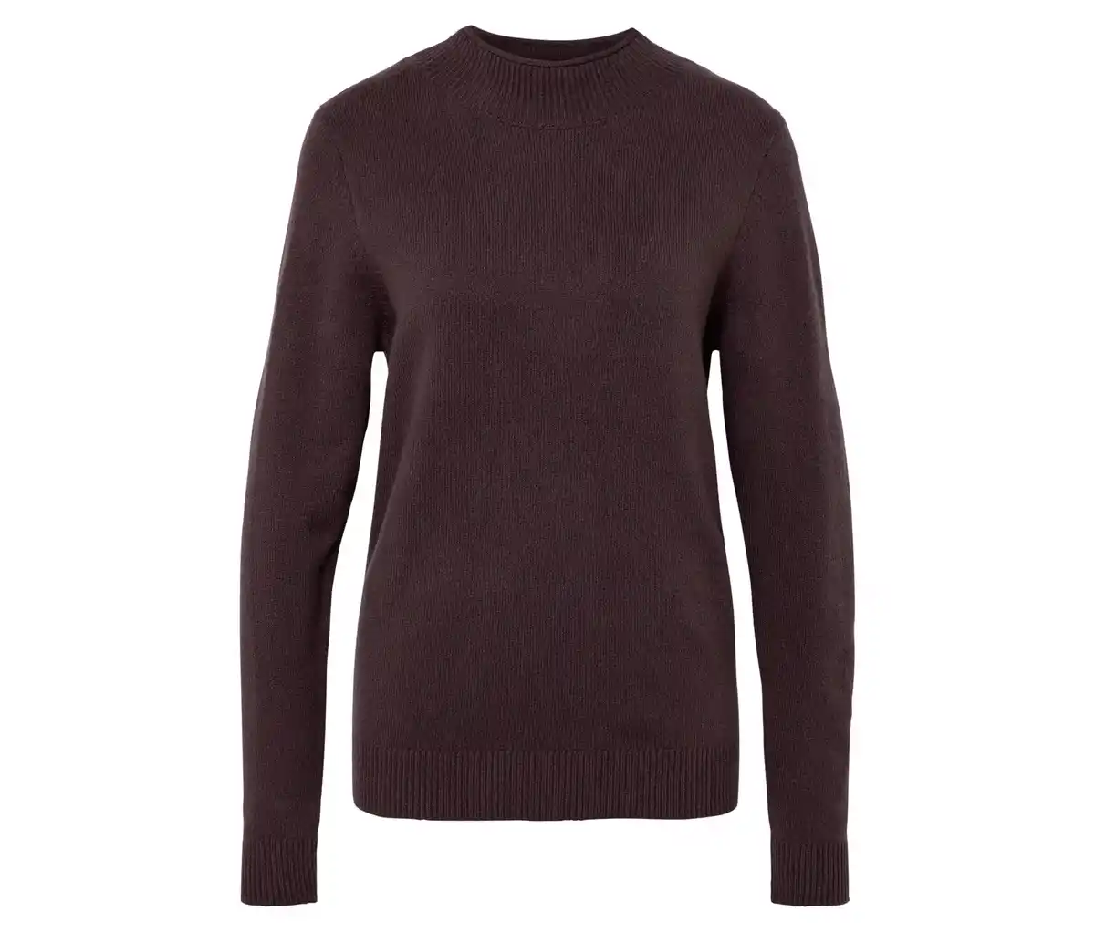 Bild 1 von Strickpullover mit Stehkragen, dunkelbraun