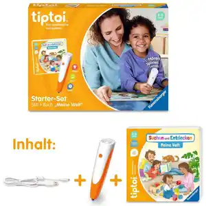 Ravensburger tiptoi - Starter-Set Stift und Bilderbuch Suchen und Entdecken Meine Welt, 1 Stk