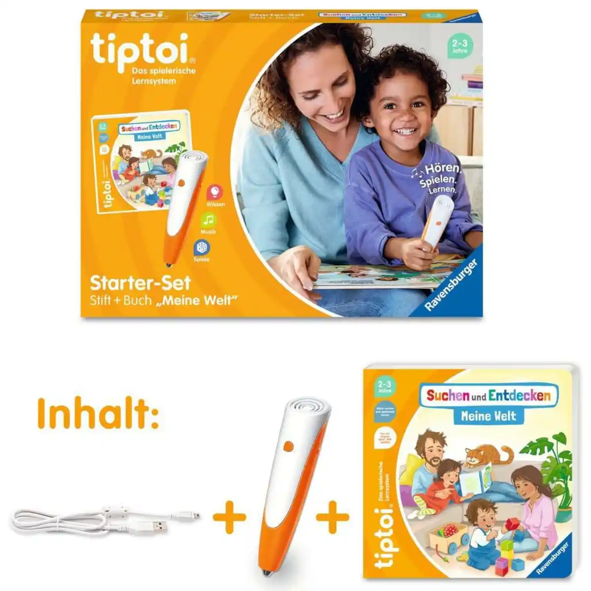 Bild 1 von Ravensburger tiptoi - Starter-Set Stift und Bilderbuch Suchen und Entdecken Meine Welt, 1 Stk