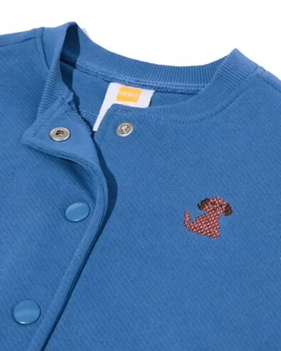 Bild 4 von Takkie Baby-Strickjacke aus Sweatstoff blau