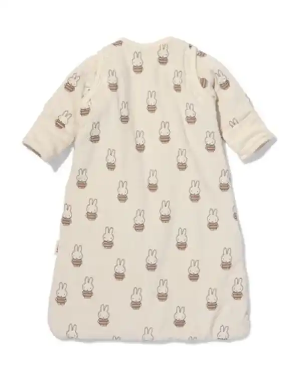 Bild 2 von Miffy-Babyschlafsack mit abnehmbaren Ärmeln, Velours, 3 TOG beige