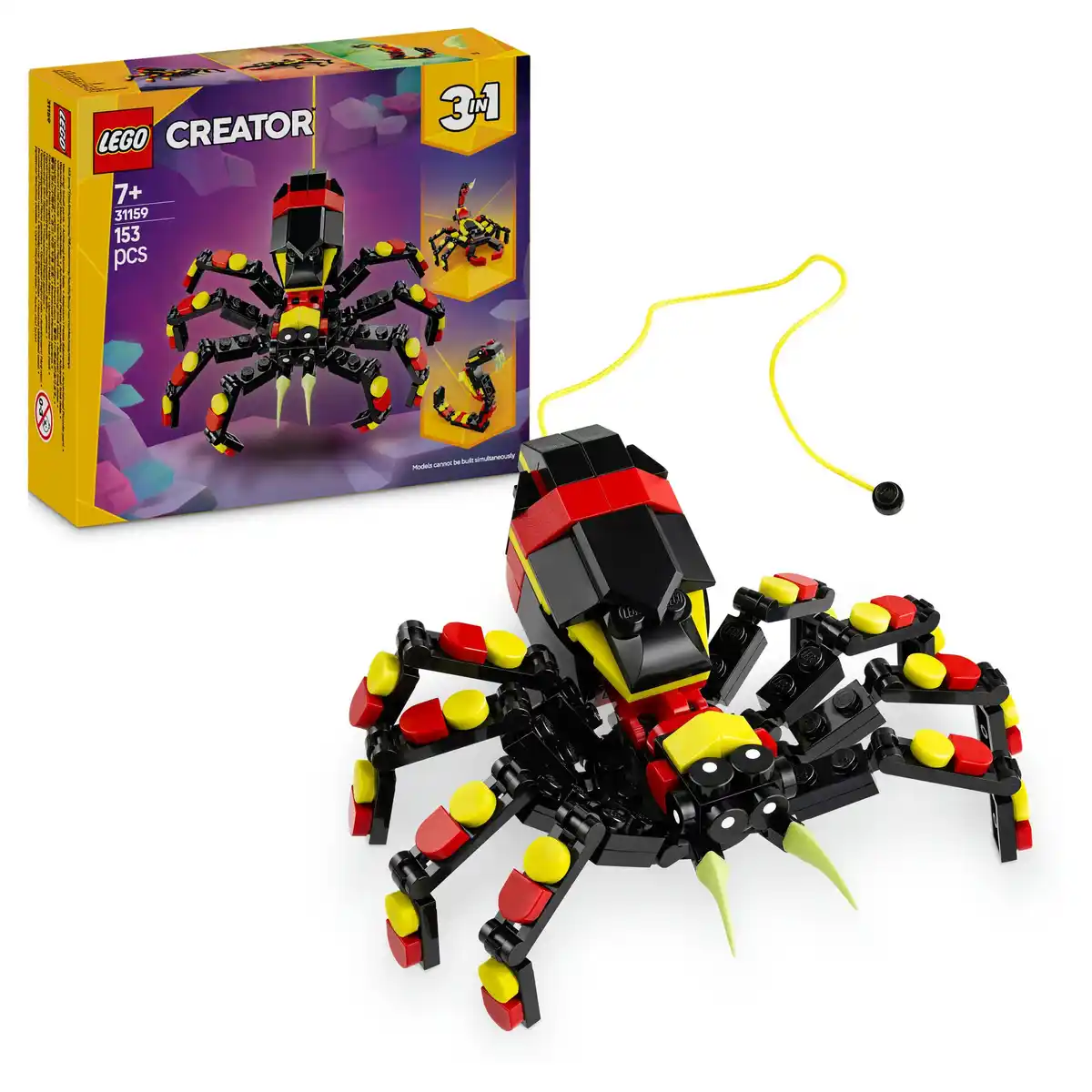 Bild 1 von LEGO Creator 3in1 Wilde Tiere: Überraschungsspinne - 3 Modelle 31159, 1 Stk