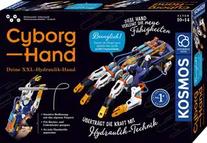 KOSMOS - Experimentierkasten - Cyborg-Hand - Deine XXL-Hydraulik-Hand, 1 Stk