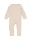 Bild 2 von Newborn-Strampler zum Mitwachsen, LENZING™ ECOVERO™, gerippt sandfarben