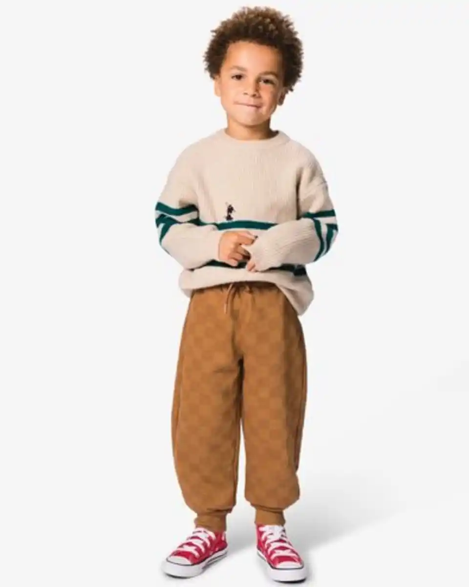 Bild 1 von Kinderhose, Regular Fit, kariert mittelbraun