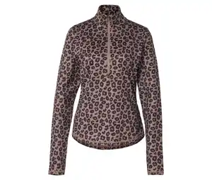 Thermo-Sportshirt mit Half-Zip, braun