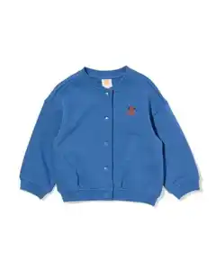 Takkie Baby-Strickjacke aus Sweatstoff blau