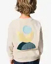 Bild 1 von Kinderpullover aus Sweatstoff, abstrakt sandfarben