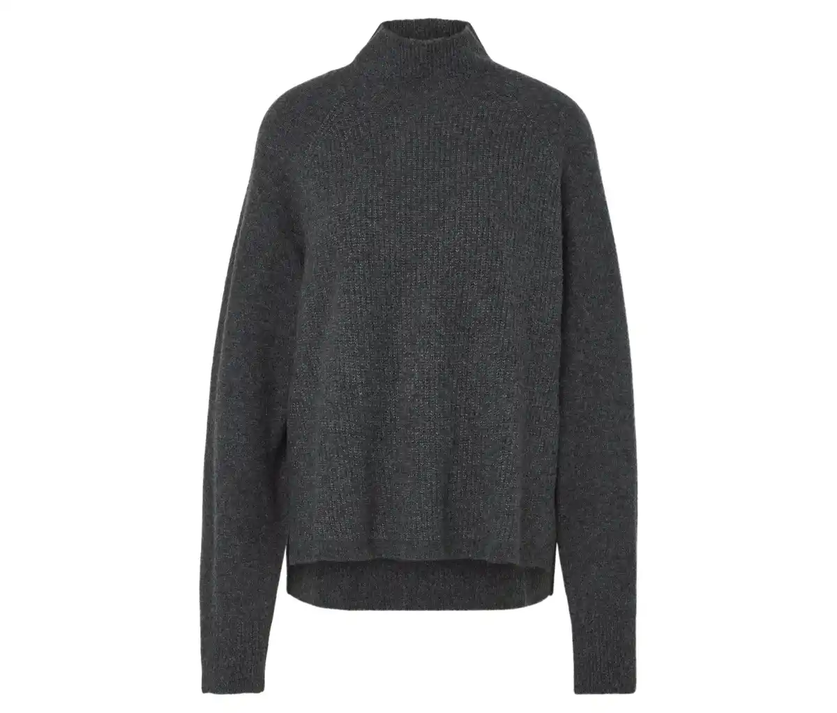 Bild 1 von Soufflé-Yarn-Grobstrickpullover, grau