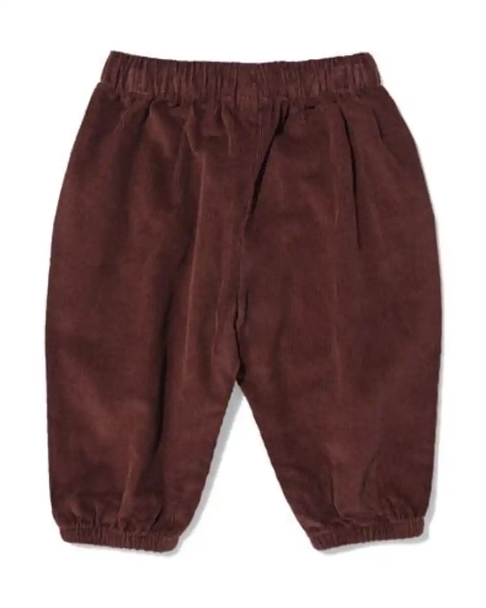 Bild 2 von Babyhose, Wide Fit, Kord, Blumen dunkelbraun