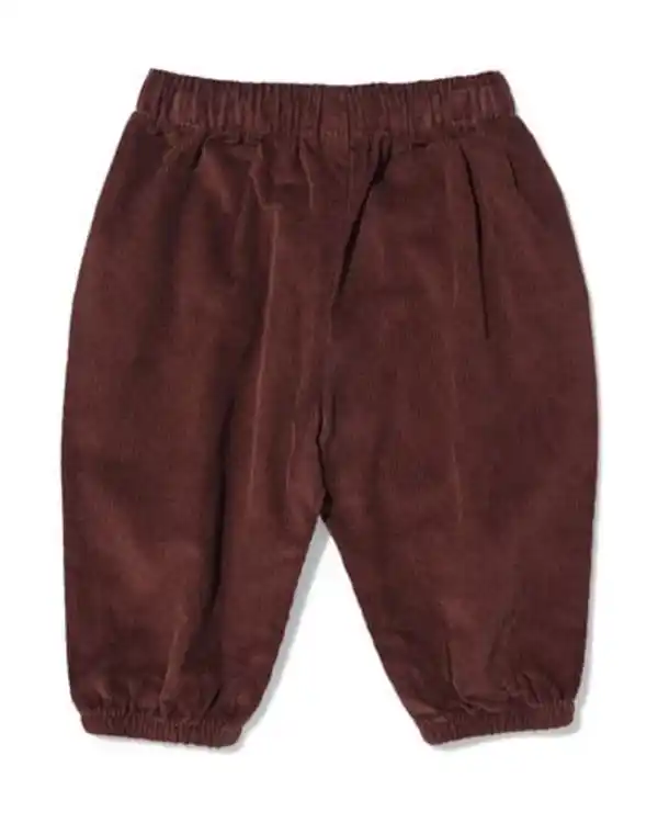 Bild 2 von Babyhose, Wide Fit, Kord, Blumen dunkelbraun