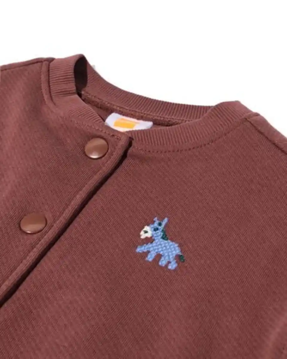 Bild 4 von Baby-Strickjacke aus Sweatstoff braun