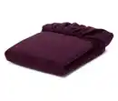 Bild 1 von Biber-Spannbettlaken, Aubergine, Normalgröße