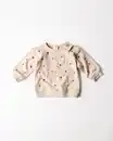 Bild 1 von Newborn-Sweater, Sweatstoff, Herzen sandfarben