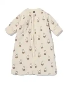 Miffy-Babyschlafsack mit abnehmbaren Ärmeln, Velours, 3 TOG beige