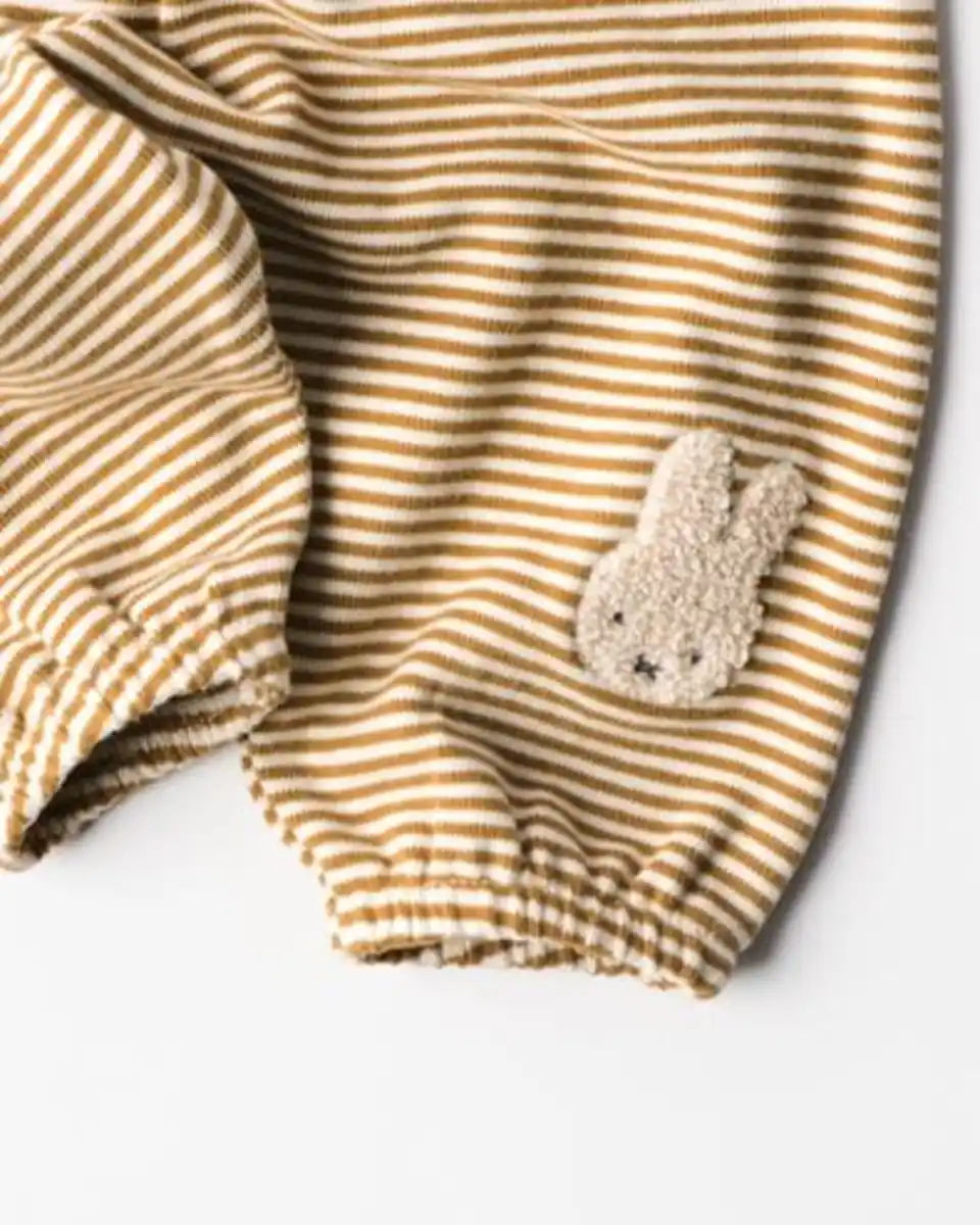 Bild 3 von Newborn-Hose Miffy, Comfy Fit, Sweatstoff, gestreift ecru