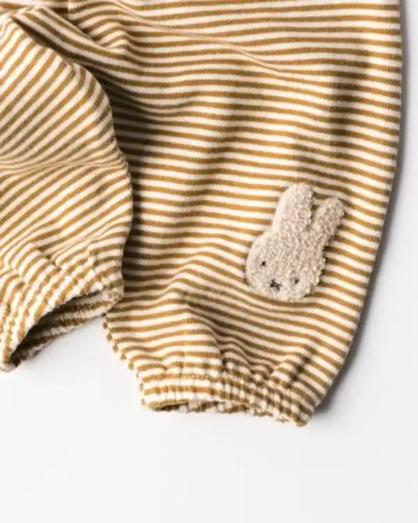 Bild 3 von Newborn-Hose Miffy, Comfy Fit, Sweatstoff, gestreift ecru