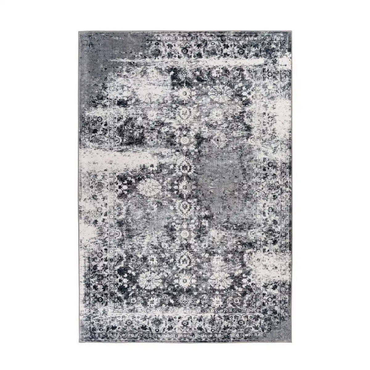 Bild 1 von Kayoom Flachwebeteppich Saphira 400 Grau, Grau, Textil, Vintage, rechteckig, 200x290 cm, pflegeleicht, Teppiche & Böden, Teppiche, Webteppiche