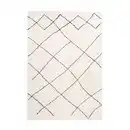 Bild 1 von Kayoom Hochflorteppich Orlando 525 Elfenbein, Creme, Textil, Retro, rechteckig, 200x290 cm, pflegeleicht, Teppiche & Böden, Teppiche, Hochflorteppiche & Shaggys