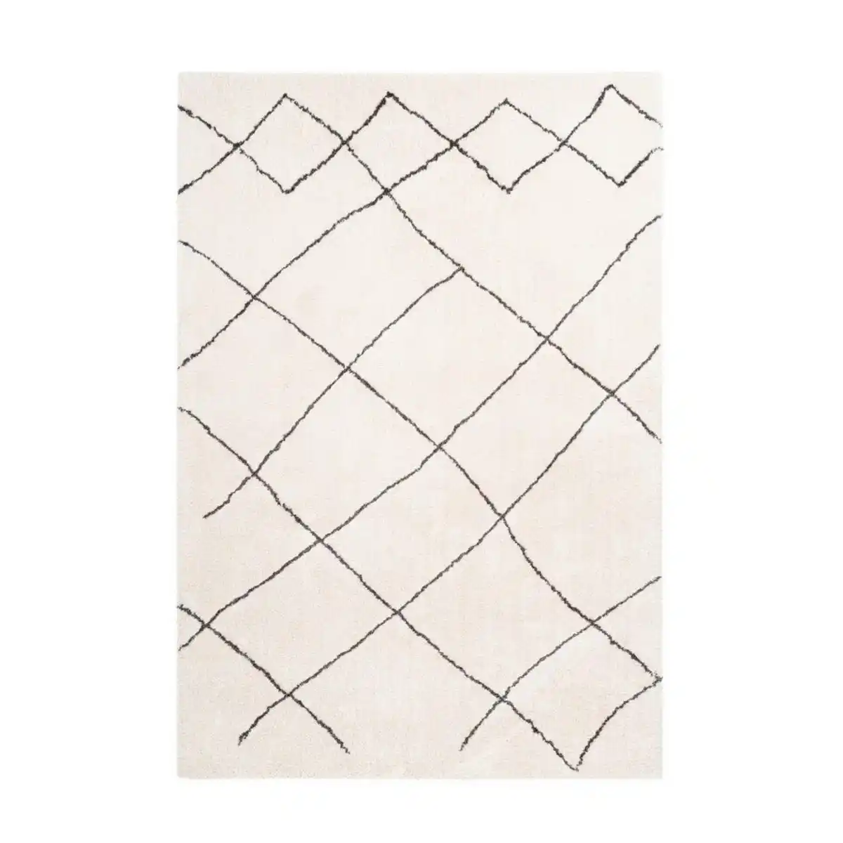 Bild 1 von Kayoom Hochflorteppich Orlando 525 Elfenbein, Creme, Textil, Retro, rechteckig, 200x290 cm, pflegeleicht, Teppiche & Böden, Teppiche, Hochflorteppiche & Shaggys