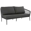 Bild 1 von Musterring Gartenbank Ibiza, Anthrazit, Textil, Stein, 2,5-Sitzer, 164x75x85 cm, erweiterbar, seitenverkehrt erhältlich, Gartenmöbel, Gartenbänke