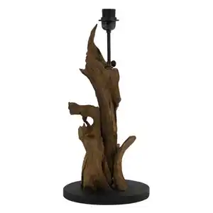 Light & Living Lampenfuss, Braun, Holz, Rund, 25x50x25 cm, Lampen & Leuchten, Innenbeleuchtung, Lampenfüße, A