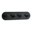 Bild 1 von Smedbo Haken Beslagsboden, Schwarz, Metall, 19x4.8x3 cm, Badaccessoires, Waschplatzzubehör, Handtuchhaken
