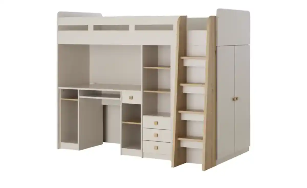 Bild 3 von Hochbett mit Kleiderschrank und Schreibtisch Lavora
