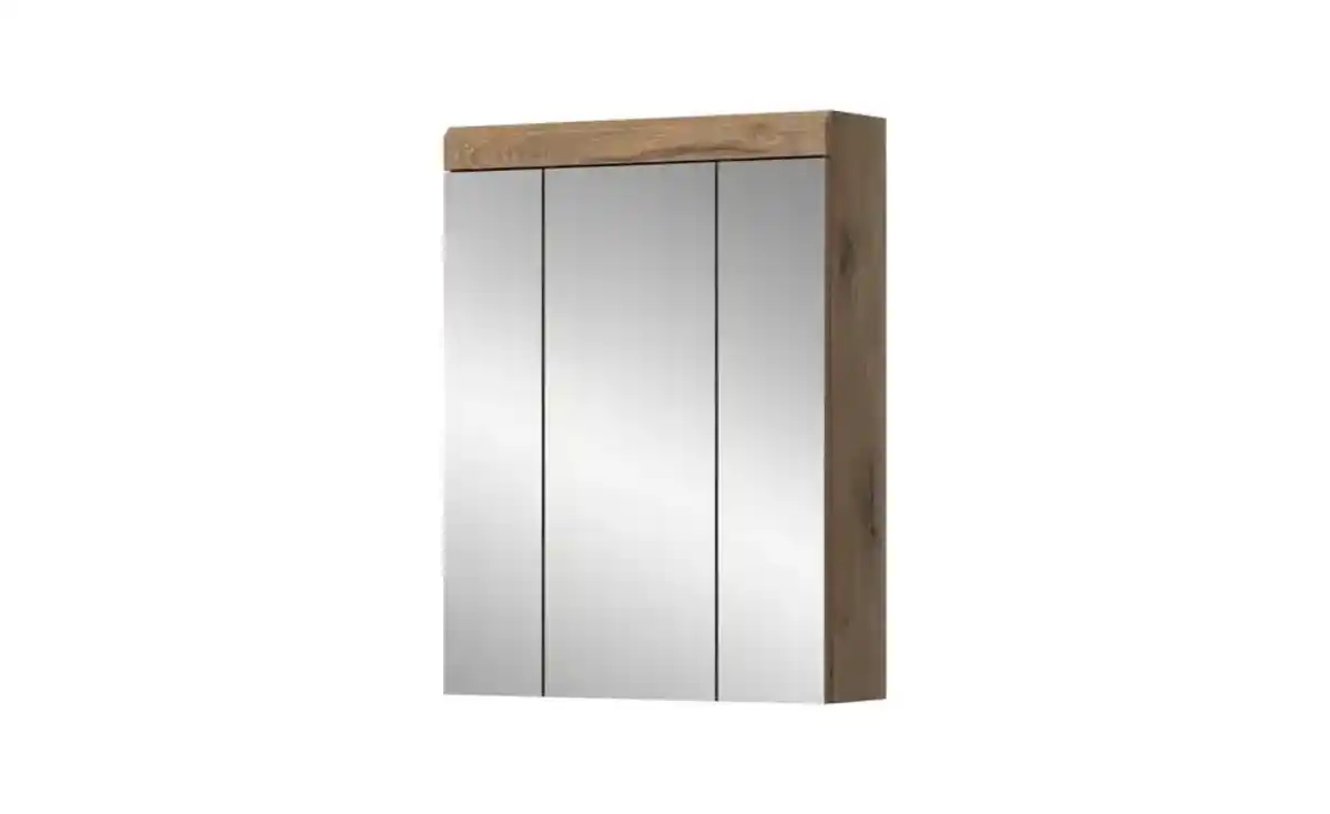 Bild 2 von Badezimmerspiegelschrank WALDSEE, Breite 60cm, 3 Spiegeltüren, 9 Fächer, 6 Einlegeböden, in verschiedenen Farben erhältlich, Badmöbel, Spiegel, Badschrank, Bad Waldsee