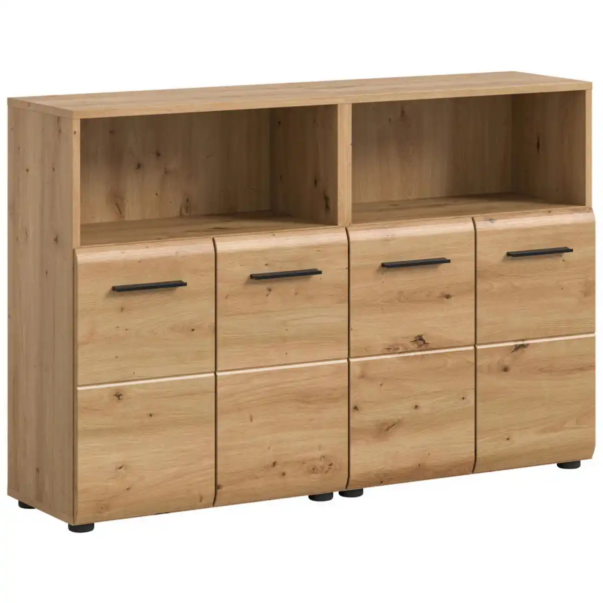 Bild 1 von Mid.you Midischrank, Eiche Artisan, Kunststoff, Holzoptik, 2 Fächer, 120x80x30 cm, FSC Mix, stehend, Badezimmer, Badezimmerschränke, Midischränke