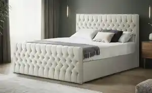 Boxbett mit Bettkasten und Fußteil Belek King