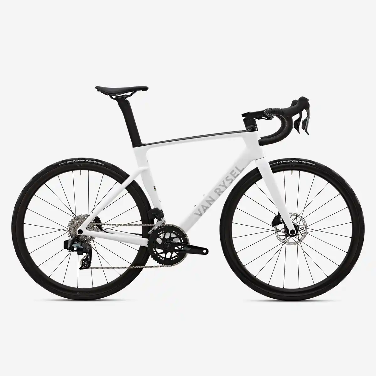 Bild 1 von VAN RYSEL Rennrad Race RCR-R CF SRAM Rival AXS E1 2x12 Powermeter weiß