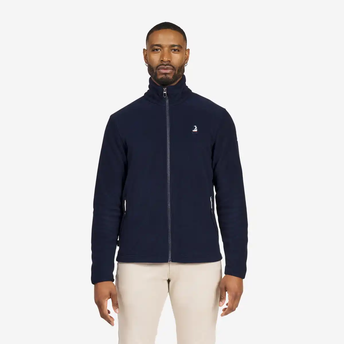 Bild 1 von DECATHLON Fleecejacke Segeln Herren warm 100 dunkelblau