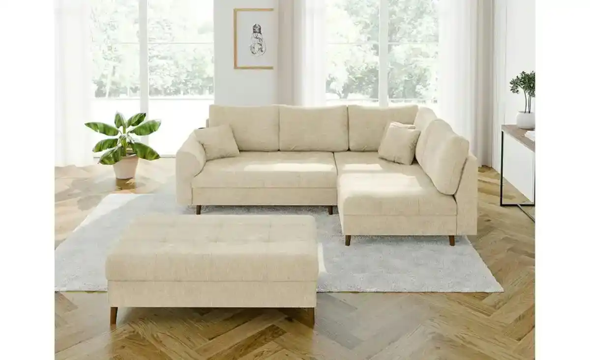 Bild 1 von S-STYLE Ecksofa mit Hocker Trygve