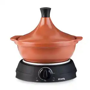 La Fonderie 1890 Tajine, Schwarz, Metall, 34.5x34.5x29.5 cm, Küchengeräte, Küchenmaschinen