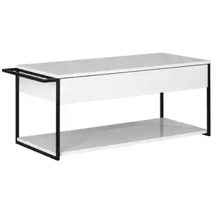 Mid.you Waschtischunterschrank, Schwarz, Weiß, Metall, Holzwerkstoff, 1 Schublade(n) Schubladen, 107.5x43.5x47.5 cm, hängend, Badezimmer, Badezimmerschränke, Waschtischkombinationen
