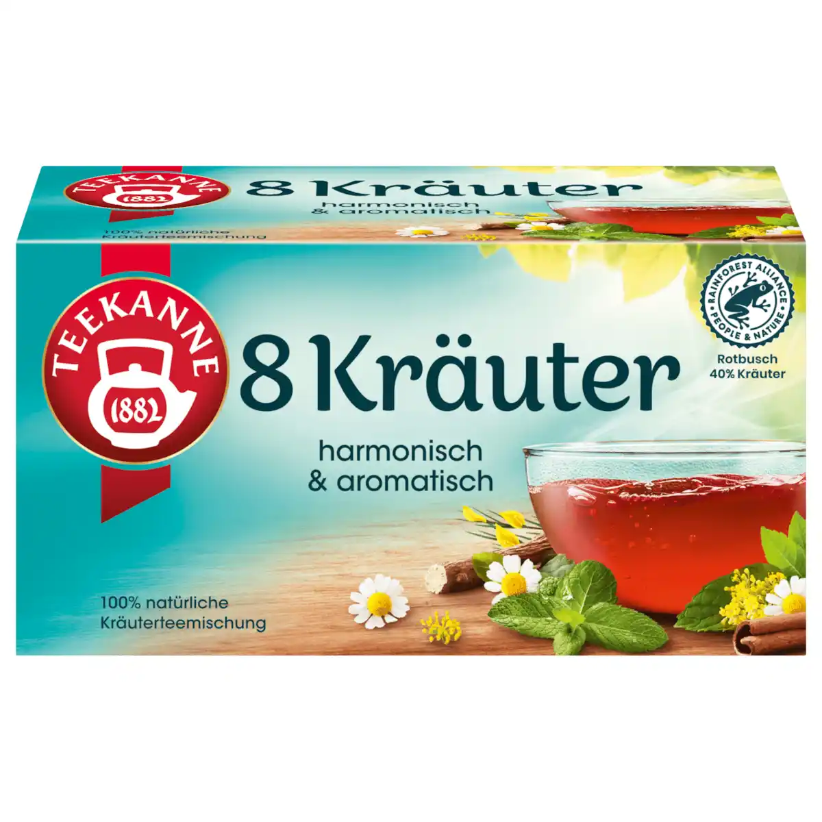 Bild 1 von Teekanne Wohltuende 8 Kräuter 40g, 20 Beutel