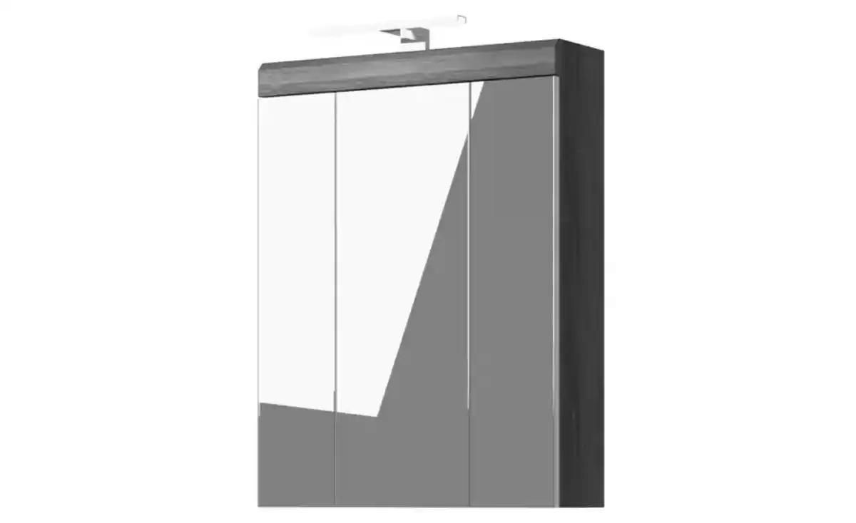 Bild 3 von Spiegelschrank SCHLOONSEE, Breite 60cm, inkl. Beleuchtung, 3 Spiegeltüren, 9 Fächer in verschiedenen Farben erhältlich, Badmöbel, Spiegel, Badschrank, Bad Schloonsee