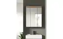 Bild 3 von Badezimmerspiegelschrank WALDSEE, Breite 60cm, 3 Spiegeltüren, 9 Fächer, 6 Einlegeböden, in verschiedenen Farben erhältlich, Badmöbel, Spiegel, Badschrank, Bad Waldsee