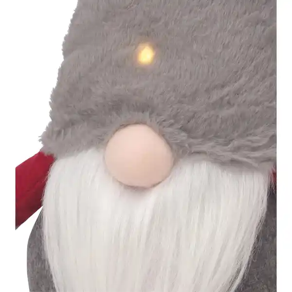 Bild 2 von OBI Weihnachtswichtel Deko 55 cm Grau LED Beleuchtet