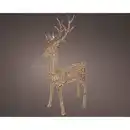 Bild 3 von Lumineo LED Rentier Figur 180 cm Goldfarben Dimmbar