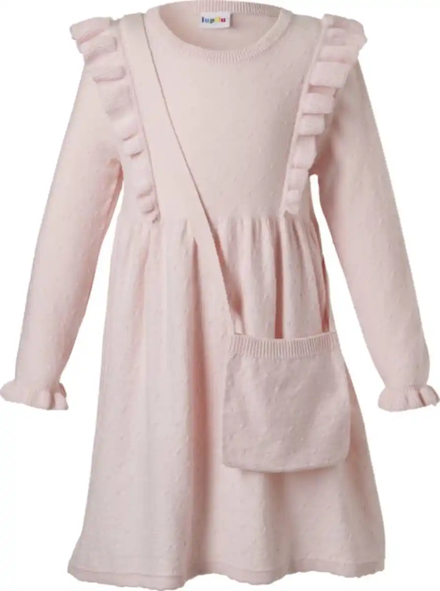 Bild 4 von LUPILU® Kinder-Strickkleid mit Tasche, 2-teilig