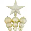Bild 1 von OBI Weihnachtskugeln 63-Teilig Kunststoff Gold