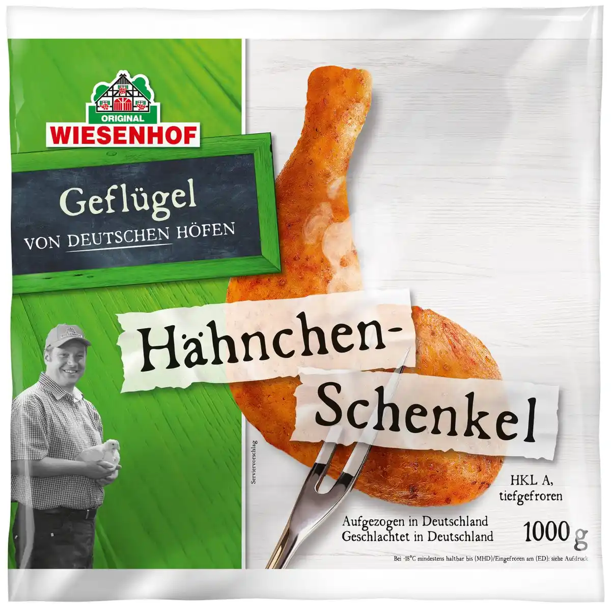 Bild 1 von WIESENHOF Dtsch. Hähnchen-Schenkel, 1-kg-Packg.